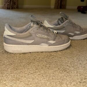 Reebok Women's Club C Revenge Sneaker Color: Ash/Chalk/Chalk